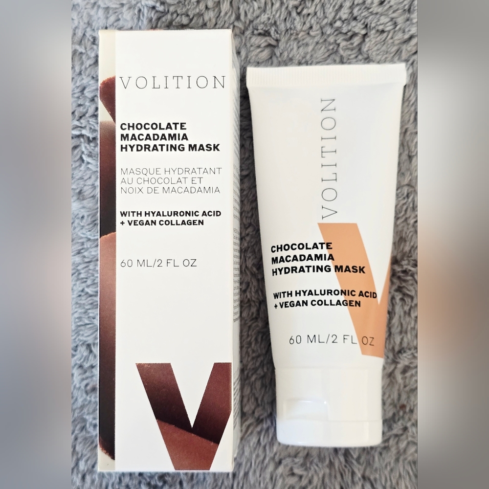 Volition Chocolate & Macadamia Nut Hydrating Mask- Vegan, Clean Beauty